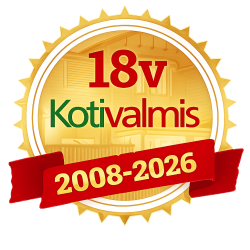 Kotivalmis 18 vuotta -merkki